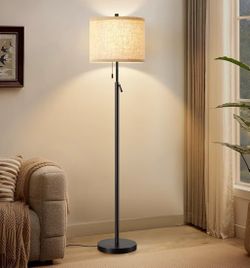 Black Adjustable Floor Lamp