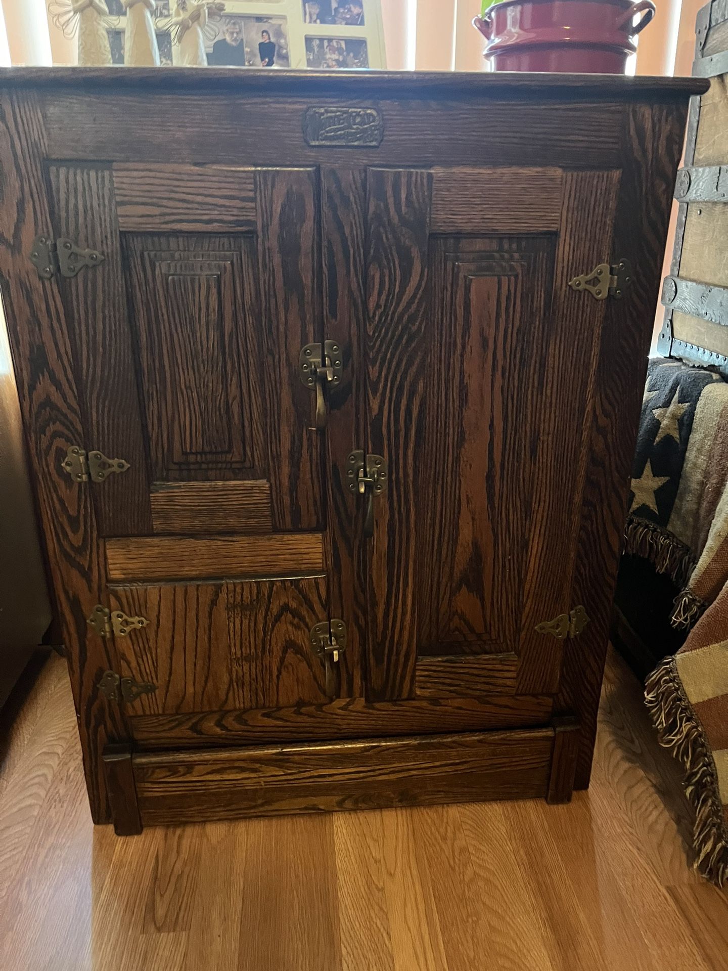 Vintage Solid Oak Ice Box From The Early 80’s