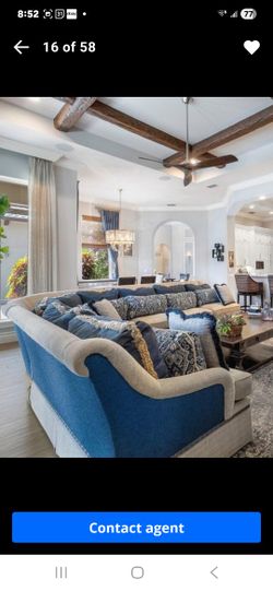 Taylor King Exquisite Sectional Couch 3 Piece Custom Built New 11000