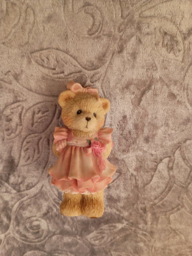 RARE Vintage 1993 Precious Moments "Child of Love" Girl Sister Bear Figurine