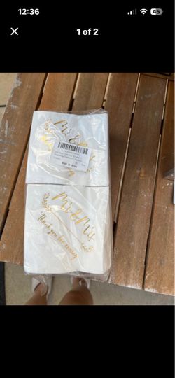 Mr & Mrs Wedding Disposable Napkins 100 Pack