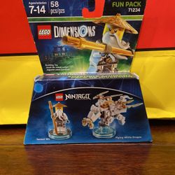 Lego Dimensions 71234 Ninjago White Dragon And Sensei Wu