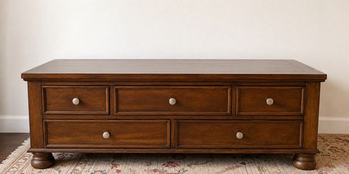 Wooden Coffee table with drawers