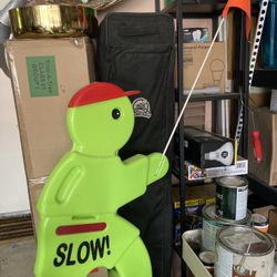 KidAlert Visual Warning Signal Bright Green with Reflectors