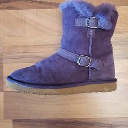 Suede Leather Snow Boots Girls * Size 3 Youth