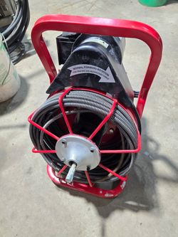 Drain snake cleaner