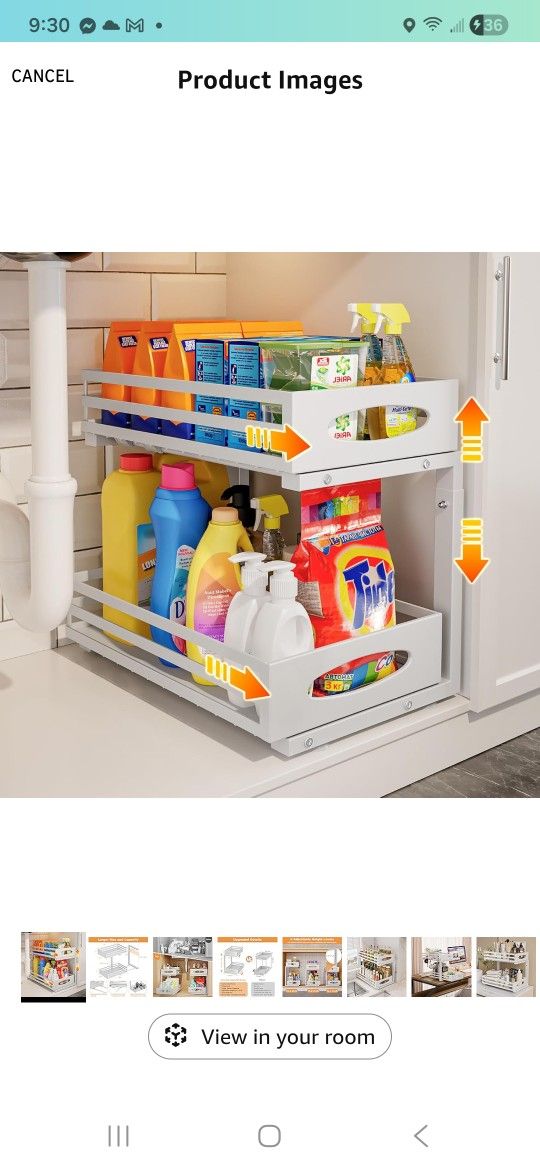 Metal Under The Sink Organizer