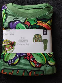 Ninja Turtles Boys 2-Piece Pajamas Set