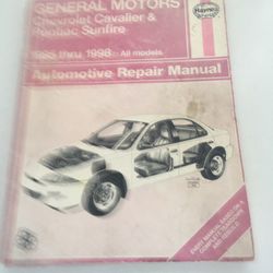 Free Cavalier And Sunfire Haynes Repair Manual