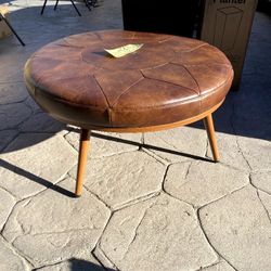 Faux Leather Coffee Table