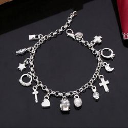 Silver Charm Bracelet