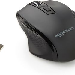 27 pcs Amazon Basics Computer Mouse Wireless, Ergonomic, 2.4 GHz Optical, DPI Adjustable