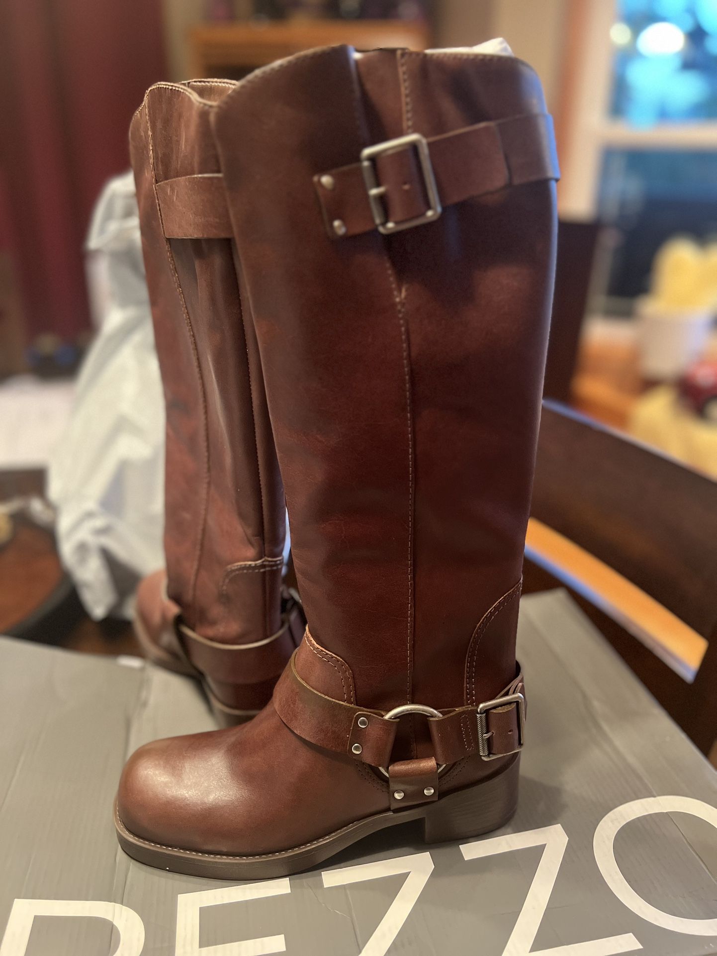 AREZZO- Clara Low Block Boot Women’s size 7
