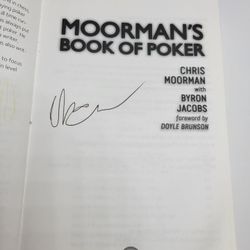 Signed Copy Of Moorman's Book of Poker: Improve your poker game with Moorman1