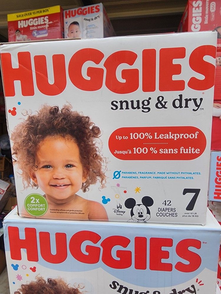 Huggies 7 $20 Each Box.