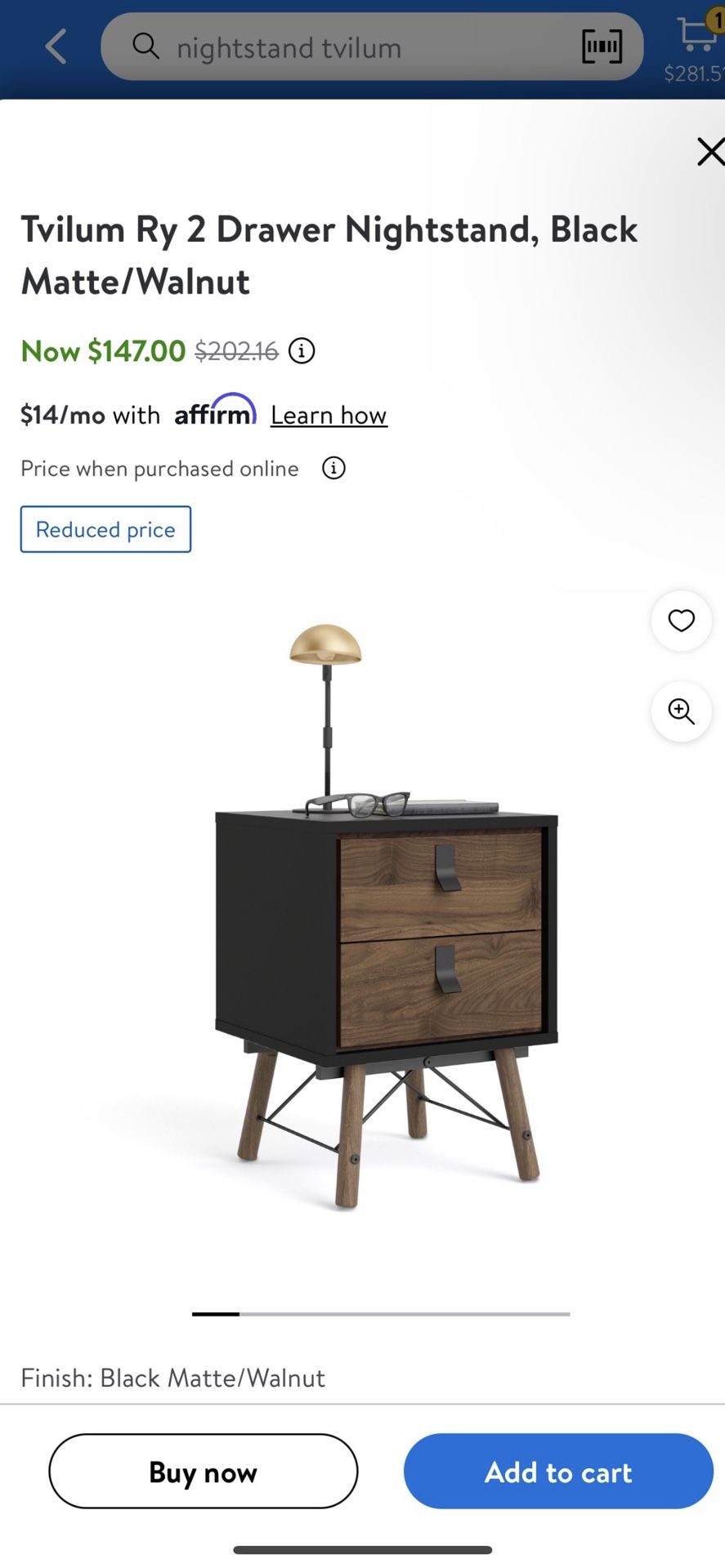 2 Drawer Night Stand