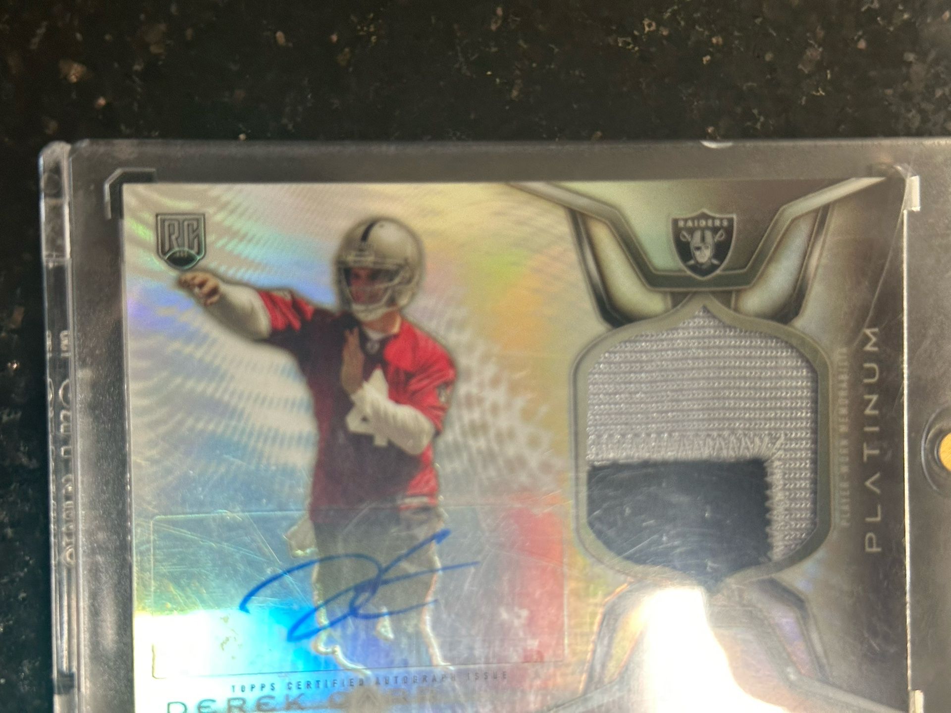 NEED GONE ASAP Derek Carr Refractor Card