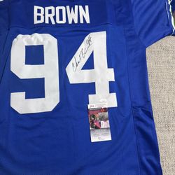 Chad Brown Signed Autograph Custom Jersey - JSA Coa - Seattle Seahawks