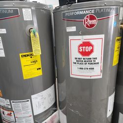 New Water Heater Rheem Performance Platinum