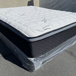 King Dream Collection Pillow Top Mattress And Box spring 
