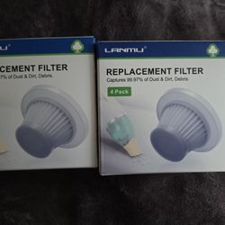 4 Pk Replacement filter For Car Vaccume