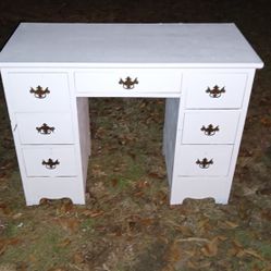 Vintage Wooden Vanity/Desk For Sale 