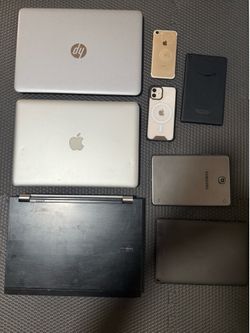 Apple amazon hp iphone macbook dell  working and for parts
