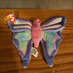Vintage Ty Beanie Babie " Flitter" with Tag Errors