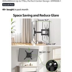 USX MOUNT UL Listed Full Motion TV Mount