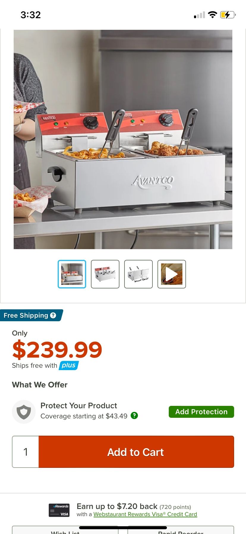 Double Air Fryer Commercial