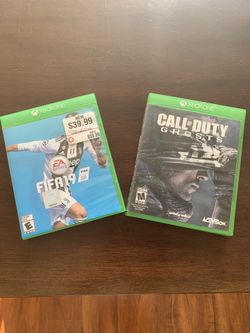 XBOX One Fifa19 & Call Of Duty Ghost