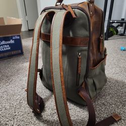 Leather/waxed Canvas Bag