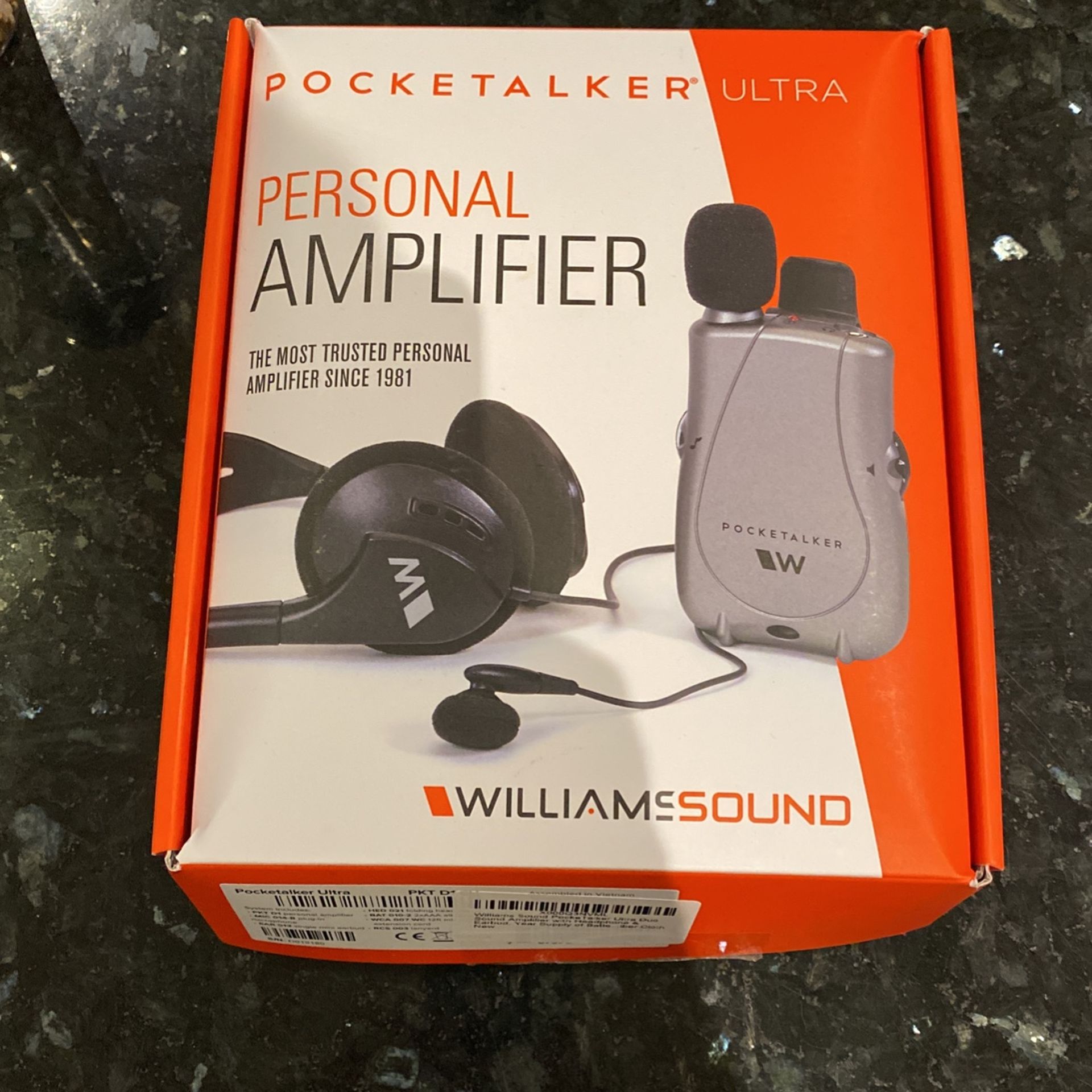 Personal Hearing air amplifier