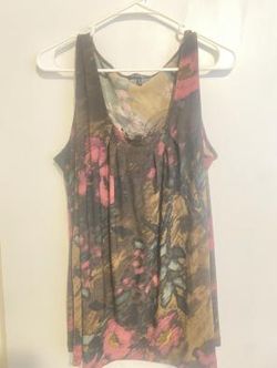 Daisy Fuentes Women's Dark Purple Tank Top Size XL NWOT