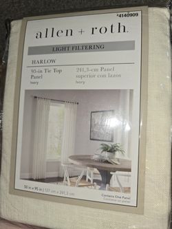 Allen + Roth Light Filtering Curtain Panels