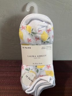 Laura Ashley No Show Socks 10 Pairs