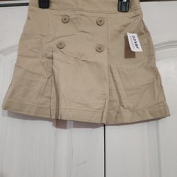 NWT Girl's Uniform Skort By Old Navy, Khaki, Sz. 10