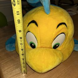 Flounder from Disneys the little mermaid  plush stuffed animal vintage 