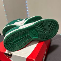 Nike Dunk Green and White Sneakers