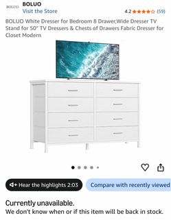 White dresser