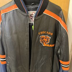 Bears Leather Jacket, New XL