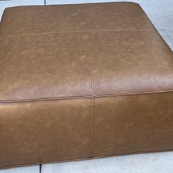 Leather Ottoman 