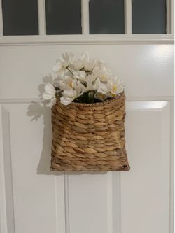 Hanging basket with flowers