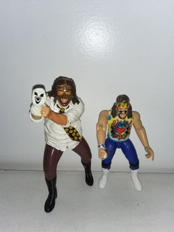 VINTAGE WWEWWF MIKE FOLEY ACTION FIGURES