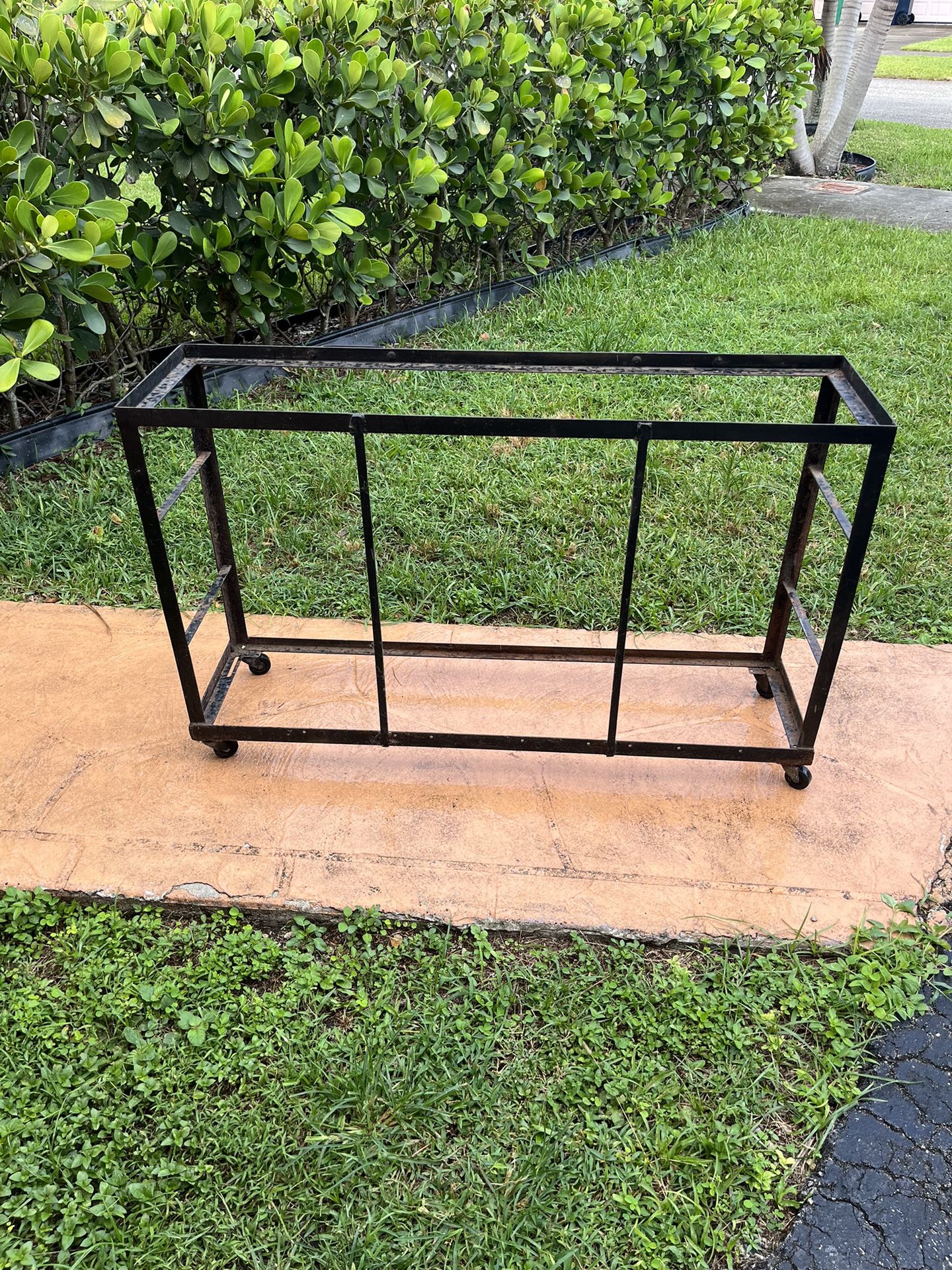 Fish Tank Stand Solid Metal On Wheel
