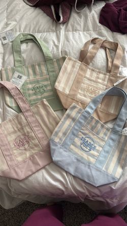 Trader Joe’s striped tote bags