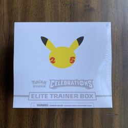 Pokémon Cards Celebrations Elite Trainer Box ETB