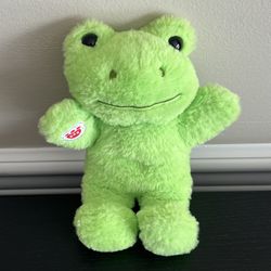Build A Bear Mini Beans Spring Green Frog Stuffed Animal Plush 7 Inch