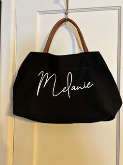 Black Canvas Tote 