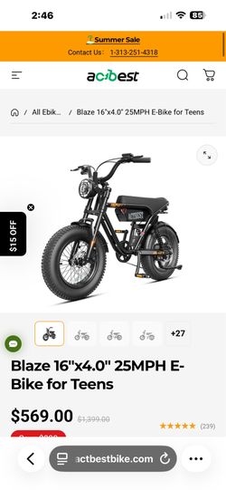 16” Actbest Blaze E-bike